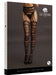 Collant effet porte-jarretelles Olivia - Noir