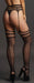 Collant effet porte-jarretelles Laurie - Noir