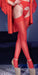 Collant effet Porte-jarretelles Mina - Rouge