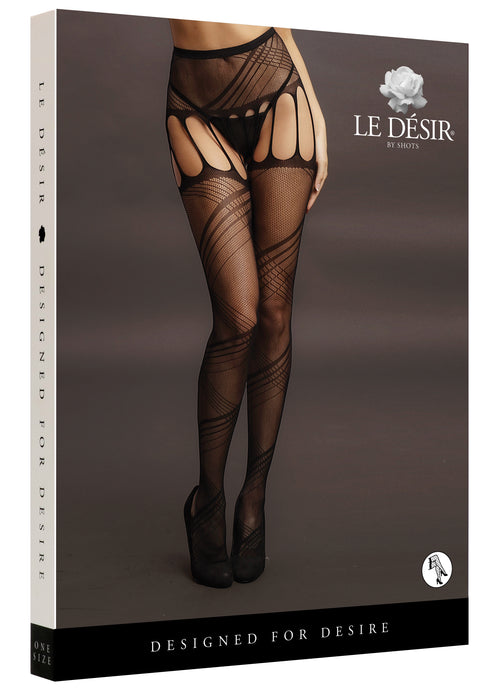 Collant ouvert Alina - Noir