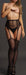 Collant ouvert taille haute Eyleen - Noir