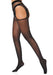 Collants avec ouverture arrière Satin Touch Suspender Noirs