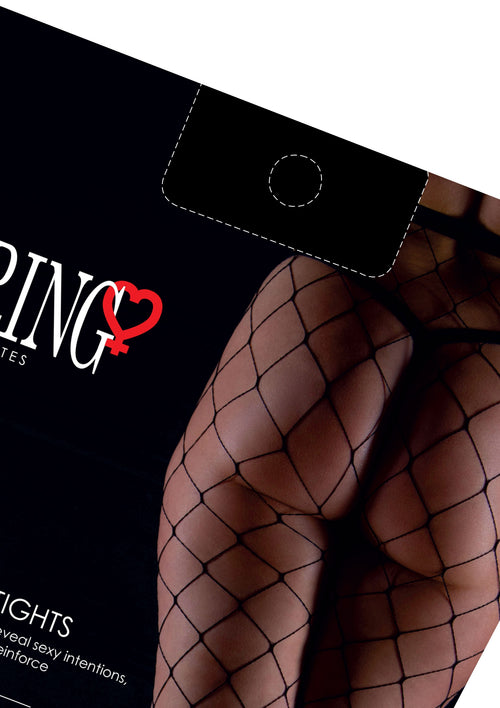 Collants Résille Over Sized Noirs
