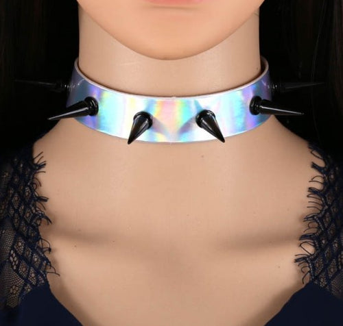 Collier à pointes Piky Laser Argenté