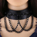 Collier à pointes Piky Noir