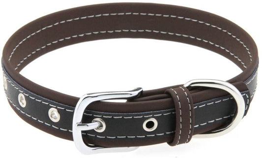 Collier Bicolore Simili Contrasted Marron
