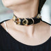 Collier Cirgoth Noir et Doré