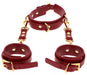Collier D-Ring avec Menottes de poignets Taboom Rouge