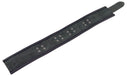 Collier en cuir 3 anneaux D Noir