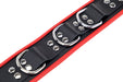 Collier en cuir avec 3 Anneaux D Rouge