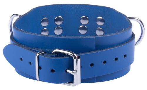 Collier en cuir Ultra Bleu