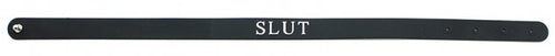 Collier en silicone Slut