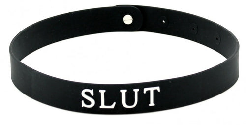 Collier en silicone Slut