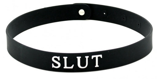 Collier en silicone Slut
