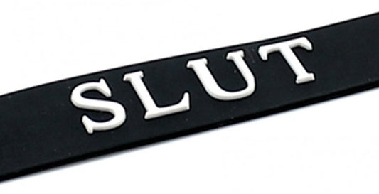 Collier en silicone Slut