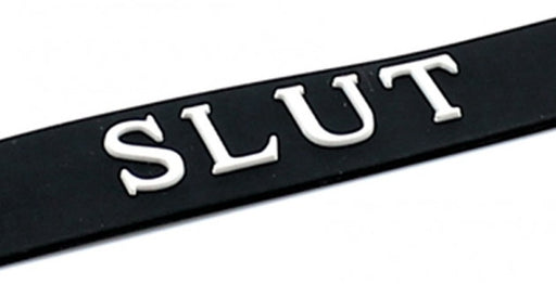Collier en silicone Slut