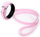 Collier et laisse Lighty Rose