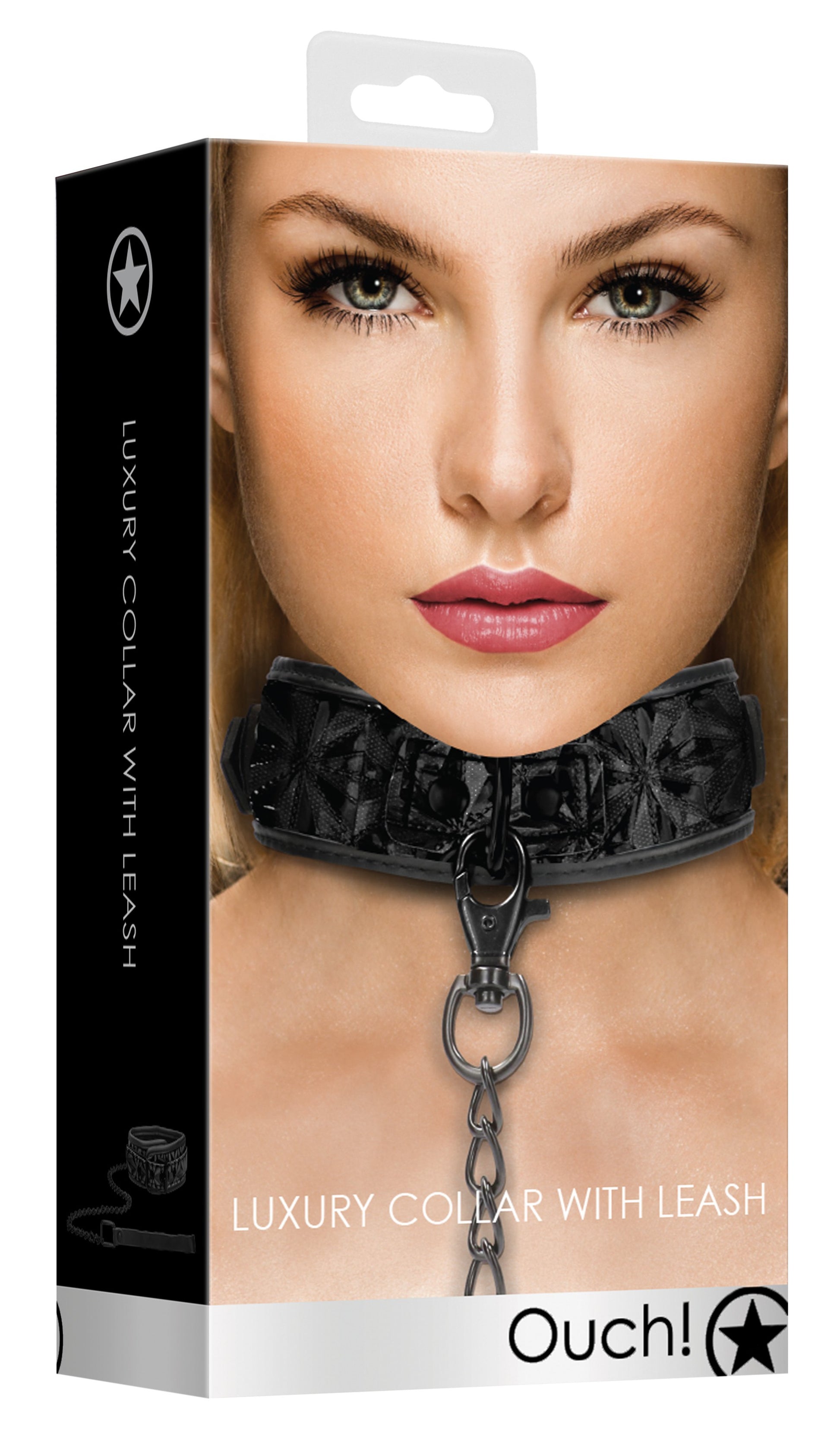 Collier et Laisse Luxury Noir