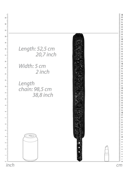 Collier et Laisse Luxury Noir