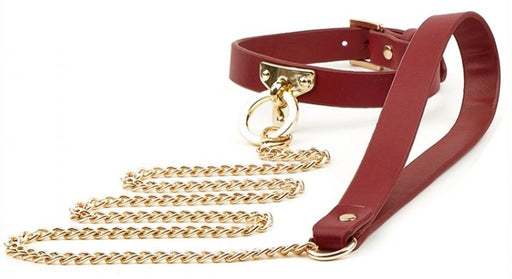 Collier et Laisse Sclave Rouge