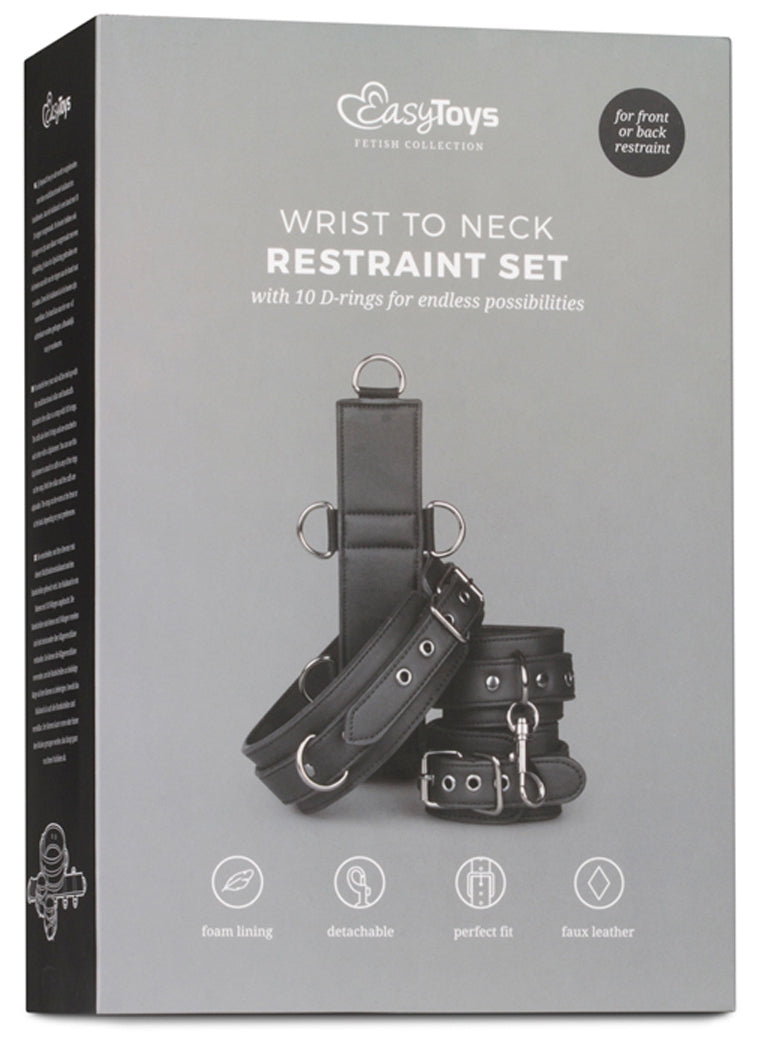 Collier et menottes Restraint Set Simili