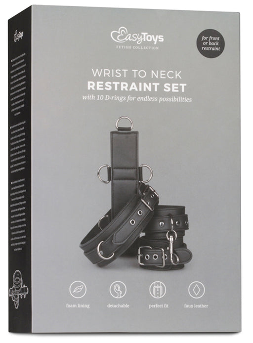 Collier et menottes Restraint Set Simili