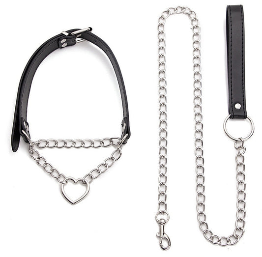 Collier-Laisse HEART CHAIN 80cm