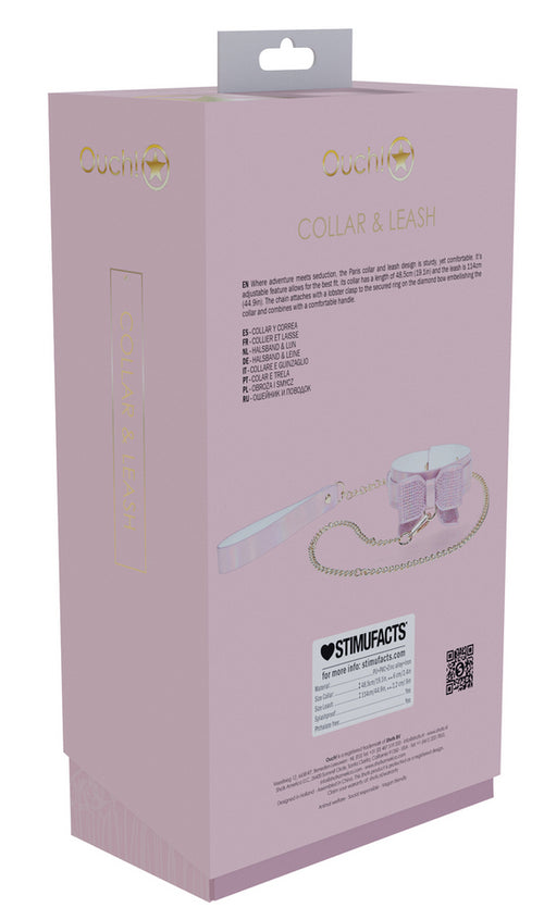 Collier-Laisse Paris Rose