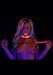 Collier-Laisse phosphorescent Glow Pink Taboom