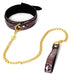 Collier-Laisse Snakine Noir-Rose