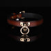Collier-Laisse Tee Ring Marron