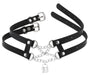 Collier Ras de cou Pendant Lock Noir