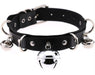 Collier sexy avec Grelots Noir