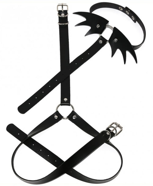 Collier Sm ceinture Belt Wing Noir