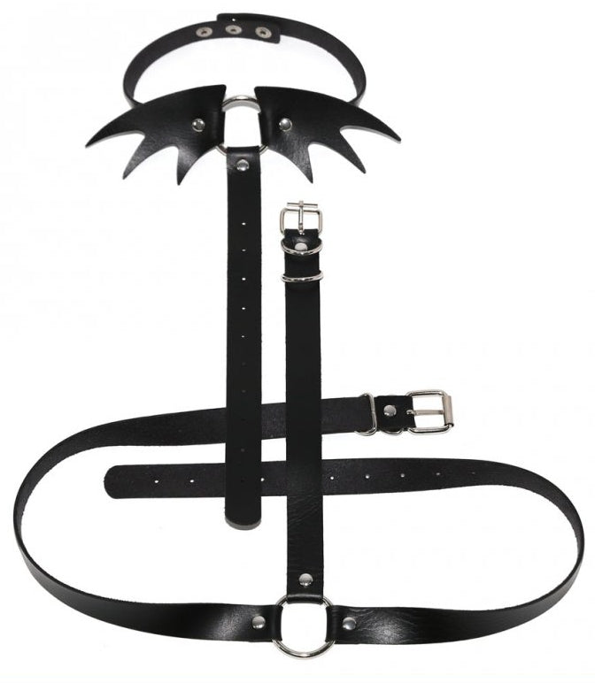 Collier Sm ceinture Belt Wing Noir