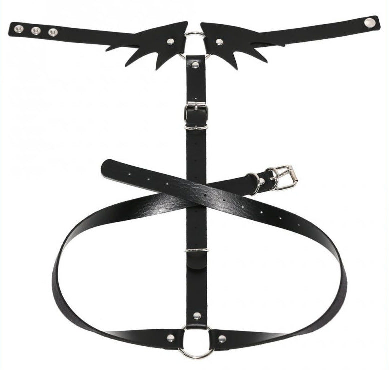Collier Sm ceinture Belt Wing Noir