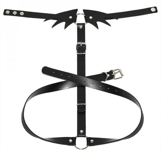 Collier Sm ceinture Belt Wing Noir