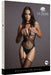 Combi sexy Contrast Suspender Noir