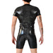 Combi-Short en latex Xrub avec Zip Noir