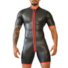 Combi-Short en néoprène Xrub Zip Avant/Arrière Noir-Rouge