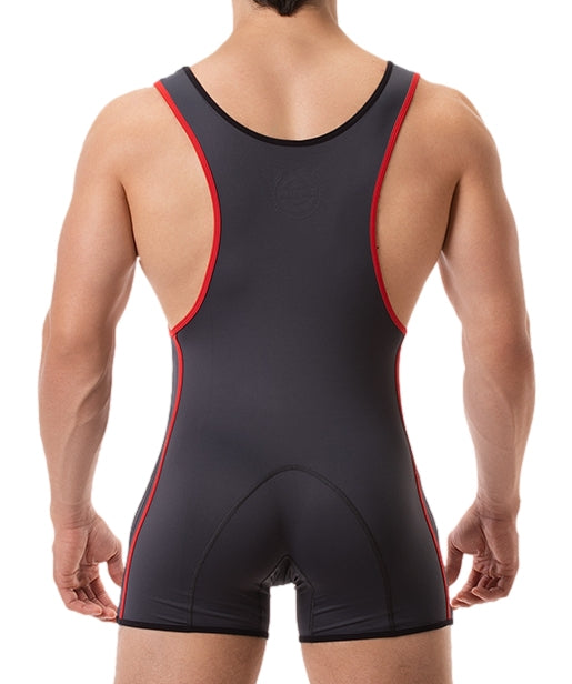Combi Singlet Allan Anthracite-Rouge