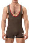 Combi Singlet Allan Kaki-Rouge