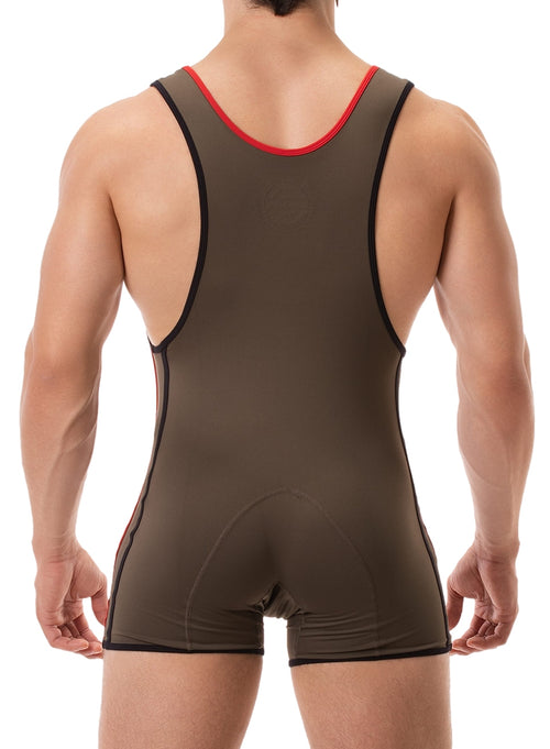 Combi Singlet Allan Kaki-Rouge