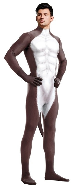 Combinaison Cosplay Âne Donkey Blanc-Marron
