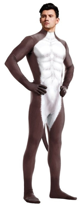 Combinaison Cosplay Âne Donkey Blanc-Marron