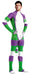 Combinaison Cosplay Cartoon Blanc-Vert-Violet