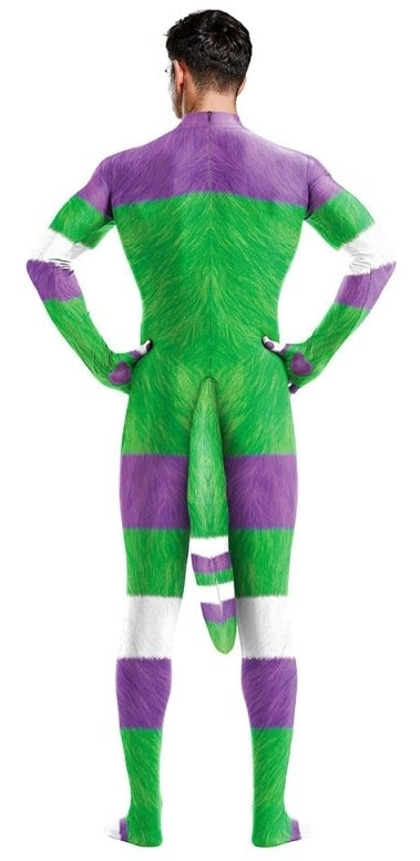 Combinaison Cosplay Cartoon Blanc-Vert-Violet