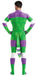 Combinaison Cosplay Cartoon Blanc-Vert-Violet