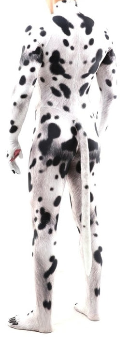 Combinaison Cosplay Chien Dalmatien Noir-Blanc