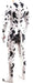 Combinaison Cosplay Chien Dalmatien Noir-Blanc